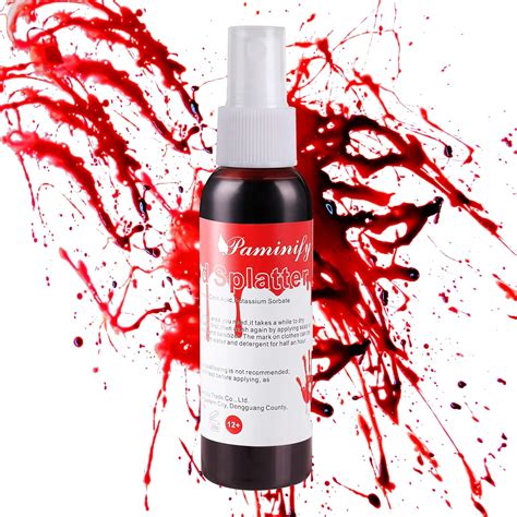 fake blood clothing spray|blood splatter makeup.